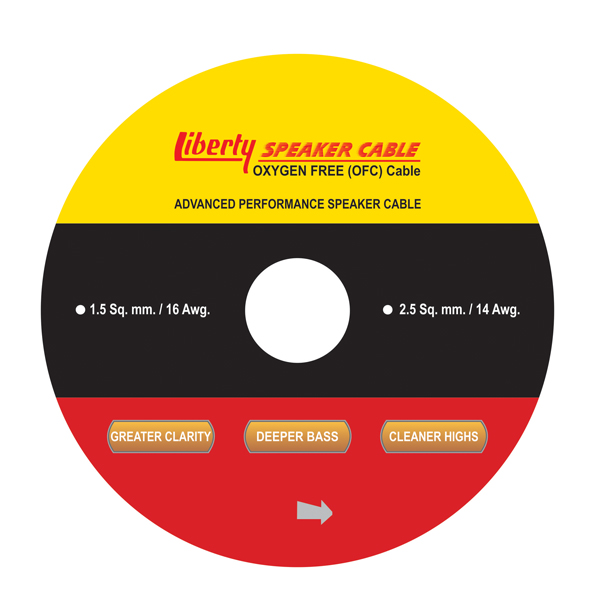 LIBERTY Speaker Cable 100 mm.  (15 AWG. / 1.5 Sq. mm.)