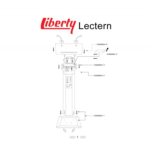 Liberty T-6236B Lectern / Podium