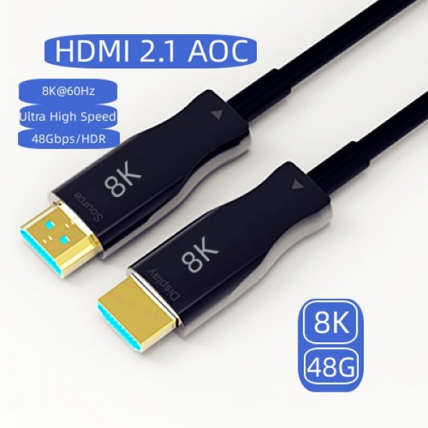 Liberty 8K@60Hz HDMI  V2.1 AOC Optical Fiber Cable (40 Mtrs).