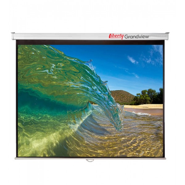 Liberty Grandview 94" (16:10) CNV Series  Manual Screen With Fiber Glass Fabric (WM5.)