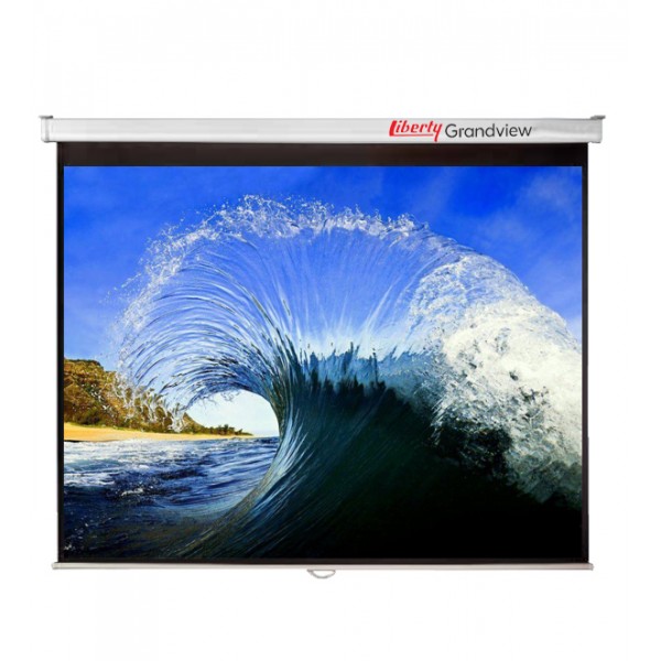 Liberty Grandview 109" (16:10) CNV Series Manual Screen With Fiber Glass Fabric (WM5.)
