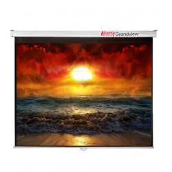 Liberty Grandview 123" (16:10) CNV Series Manual Screen With Fiber Glass Fabric (WM5.)