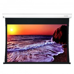 Liberty Grandview 165" (16:9) Cyber Series Tab tension Motorised Long Throw Ambinet Light Rejection Screen with Wooden Crate Packing