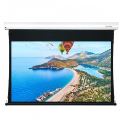Liberty Grandview 200" (16:9) Cyber Series Tab tension Motorised Long Throw Ambinet Light Rejection Screen with Wooden Crate Packing