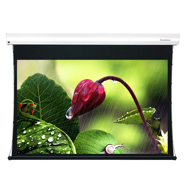 Liberty Grandview 200" (16:10) Cyber Series Tab tension Motorised Long Throw Ambinet Light Rejection Screen with Wooden Crate Packing