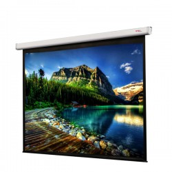 Liberty Grandview  72" (4:3) CNV Series  Tubular Motor Motorized Screen with Matte White Fiber Glass Fabric (WM5.)
