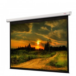 Liberty Grandview  100" (16:9) CNV Series Tubular Motor Motorized Screen with Matte White Fiber Glass Fabric (WM5.)