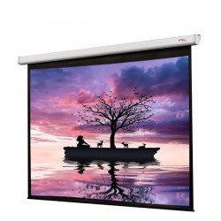 Liberty Grandview 100" (16:9) CNV Series Tubular Motor Motorized Screen with Matte Grey Fiber Glass Fabric (GM5.)