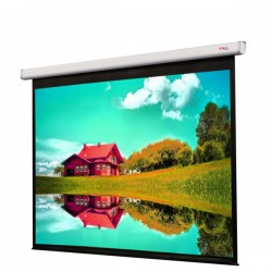 Liberty Grandview  106" (16:9) CNV Series Tubular Motor Motorized Screen with Matte Grey Fiber Glass Fabric (GM5.)