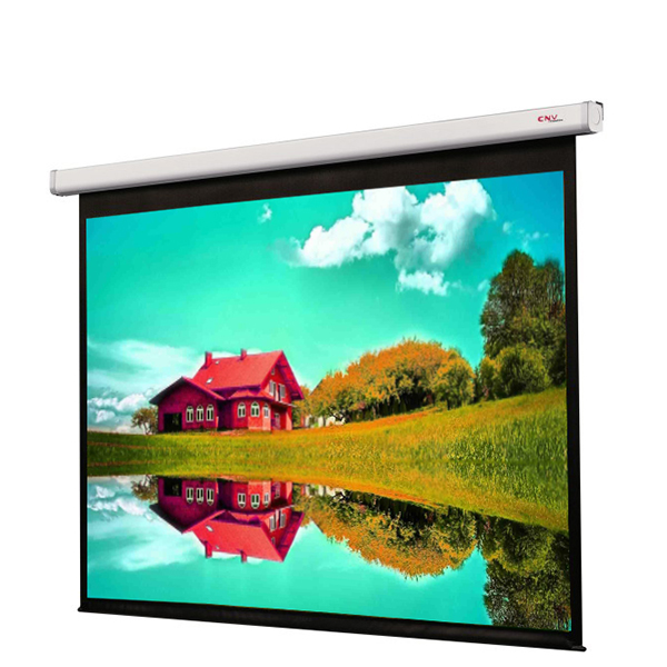 Liberty Grandview  106" (16:9) CNV Series Tubular Motor Motorized Screen with Matte Grey Fiber Glass Fabric (GM5.)