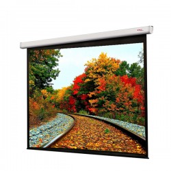 Liberty Grandview  84" (4:3) CNV Series Tubular Motor  Motorized Screen with Matte White Fiber Glass Fabric (WM5.)