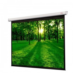Liberty Grandview 100" (4:3) CNV Series Tubular Motor Motorized Screen with Matte Grey Fiber Glass Fabric (GM5.)