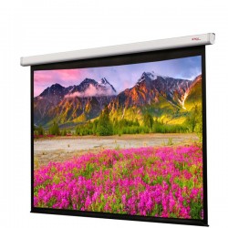 Liberty Grandview 120" (4:3) CNV Series Tubular Motor Motorized Screen with Matte Grey Fiber Glass Fabric (GM5.)