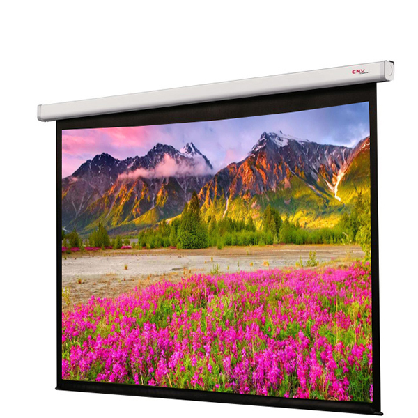 Liberty Grandview 120" (4:3) CNV Series Tubular Motor Motorized Screen with Matte Grey Fiber Glass Fabric (GM5.)