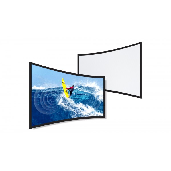 Liberty Screen Pro 100" (16:9) Curved Fixed Frame Screen  (TW - Woven Accoustic) 90MM