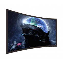 Liberty Screen Pro 92" (16:9) Curved Fixed Frame Screen (TW - Woven Accoustic) 90MM