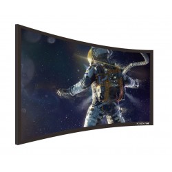 Liberty Screen Pro 92" (16:9) Curved Fixed Frame Screen (8k - Grey Fabric) 90MM