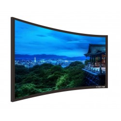 Liberty Screen Pro 100" (16:9) Curved Fixed Frame Screen (8k - Grey Fabric) 90MM