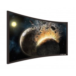 Liberty Screen Pro 120" (16:9) Curved Fixed Frame (8k - Grey Fabric) 90MM