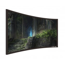 Liberty Screen Pro 150" (16:9) Curved Fixed Frame (8k - Grey Fabric) 90MM