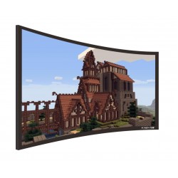 Liberty Screen Pro 165" (16:9) Curved Fixed Frame (8k - Grey Fabric) 90MM