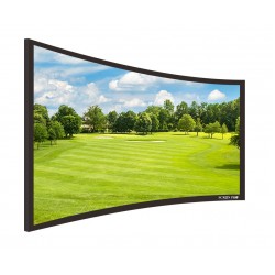 Liberty Screen Pro 180" (16:9) Curved Fixed Frame Screen (8k - Grey Fabric) 90MM