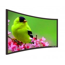 Liberty Screen Pro 96" (2.35:1) Curved Fixed Frame Screen 4K MW 90MM