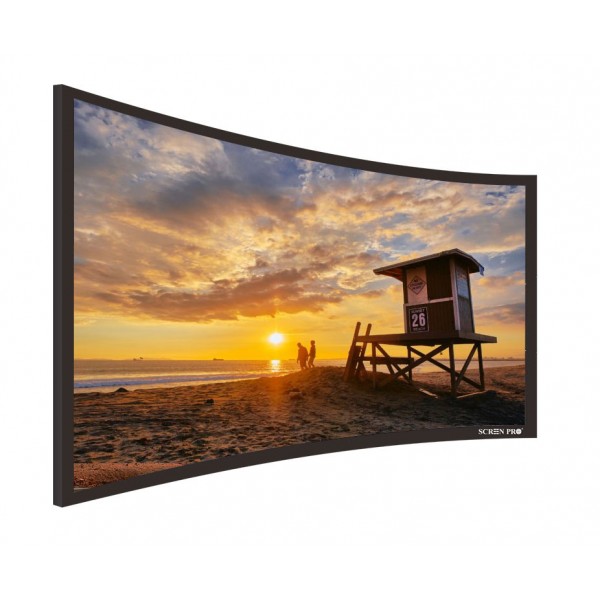 Liberty Screen Pro 126" (2.35:1) Curved Fixed Frame Screen 4K MW 90MM