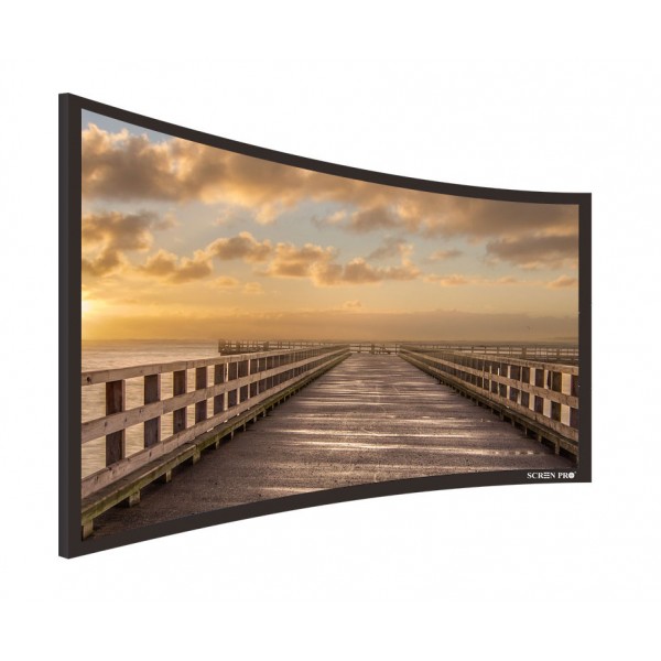 Liberty Screen Pro 126" (2.35:1) Curved Fixed Frame Screen (TW - Woven Accoustic) 90MM