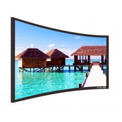 Liberty Screen Pro 133" (2.35:1) Curved Fixed Frame Screen (8k - Grey Fabric) 90MM