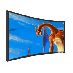 Liberty Screen Pro 200" (2.35:1) Curved Fixed Frame Screen (8k - Grey Fabric) 90MM