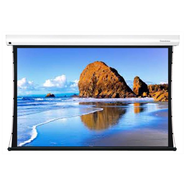 Liberty Grandview 170" (2.35:1) Cyber Tab Tension Screen Mid / Long Throw CLR. (ALR) - 4K. DY7. Multi Control Systems. (with Wooden Crate Packing)