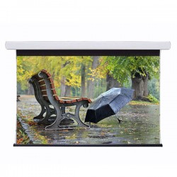 Liberty Dakumi Tab Tension 180" (16:9) Metal Casing with PVC. Soft White 4K. Screen.