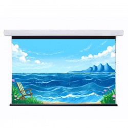Liberty Dakumi Tab Tension 220" (16:9) Metal Casing with PVC. Soft White 4K. Screen.