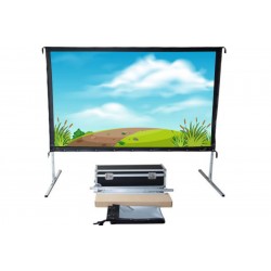 Liberty Screen Pro  Easy Fold Portable 200" 4:3 FWB (Front Projection)