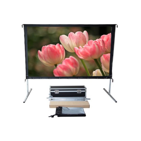 Liberty Screen Pro  Easy Fold Portable 200" 4:3 FWB & RGG (Front & Rear Projection Fabrics)