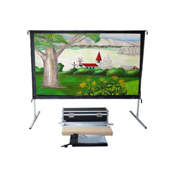 Liberty Screen Pro Easy Fold Portable 100" 4:3 RGG (Rear Projection)