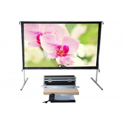 Liberty Screen Pro Easy Fold Portable 92" 16:9 RGG (Rear Projection)