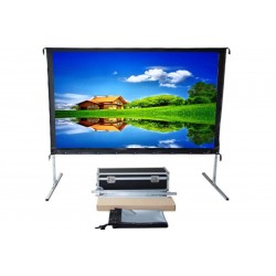 Liberty Screen Pro Easy Fold Portable 110" 16:9 FWB (Front Projection)