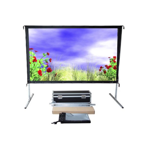 Liberty Screen Pro  Easy Fold Portable 110" 16:9 FWB & RGG (Front & Rear Projection Fabrics)