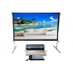 Liberty Screen Pro Easy Fold Portable 275" 16:9 RGG (Rear Projection)