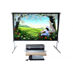 Liberty Screen Pro Easy Fold Portable 94" 16:10 FWB (Front Projection)