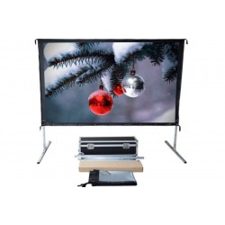 Liberty Screen Pro  Easy Fold Portable 94" 16:10 FWB & RGG (Front & Rear Projection Fabrics)