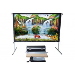 Liberty Screen Pro  Easy Fold Portable 142" 16:10 RGG (Rear Projection)