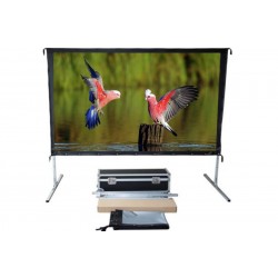 Liberty Screen Pro Easy Fold Portable 189" 16:10 FWB (Front Projection)