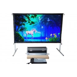 Liberty Screen Pro  Easy Fold Portable 283" 16:10 FWB (Front Projection)
