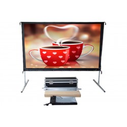 Liberty Screen Pro Easy Fold Portable 150" 4:3 RGG (Rear Projection)