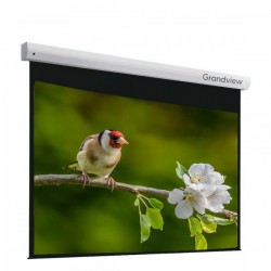 Liberty Grandview 150" (16:9) Legacy Tubular Motor Motorized Screen with Matte White Fiber Glass Fabric WM5 (with Wooden Crate Packing)