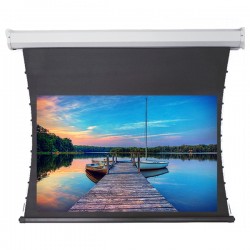 Liberty Redleaf 100" (16:9) Elite Tab Tension Screen with Acoustic Matte White Fabric