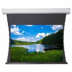 Liberty Redleaf 110" (16:9) Elite Tab Tension Screen with Acoustic Matte White Fabric